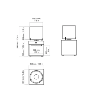 Pop 3L Designer Fireplace
