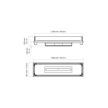 Linear Curved 65 Fire Pit Kit