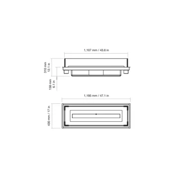 Linear 50 Fire Pit Kit