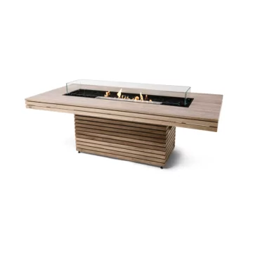 Gin 90 (Dining) Studio - Teak / Natural / Ethanol / SS / Glass