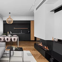 פרויקט מגורים של האדריכלית michal_shohat 
המציג את חדר המגורים 
והאוכל