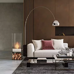 どこから見ても映える耐熱性ガラスで囲われた炎。シンプルなデザインで、小スペースに設置可能です。
【モデル】GHOST
 ■EcoSma...