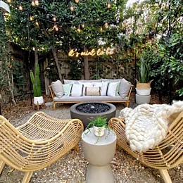 “It’s mint to be!” the firepit, that is! We went