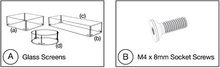 Assembly Steps - Glass Fire Screens 1