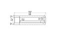 Flex 104PN.BXL Peninsula - Technical Drawing / Front by EcoSmart Fire