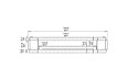 Flex 158DB.BX2 Double Sided - Technical Drawing / Front by EcoSmart Fire