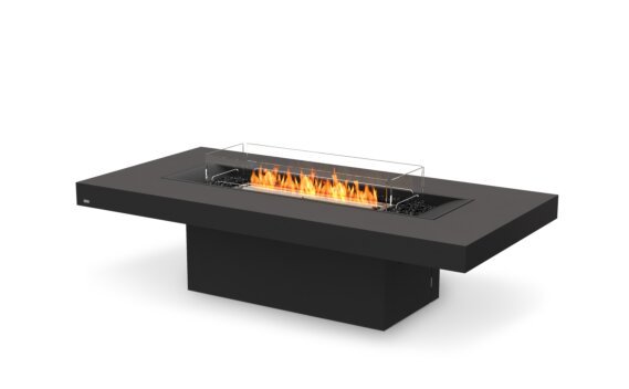 Gin 90 (Chat) Fire Pit - Ethanol - Black / Graphite / Optional Fire Screen by EcoSmart Fire