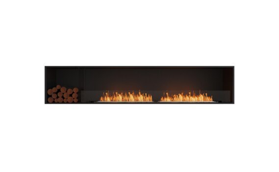 Flex 104SS.BXL Single Sided - Ethanol / Black / Installed view - Logs not included by EcoSmart Fire