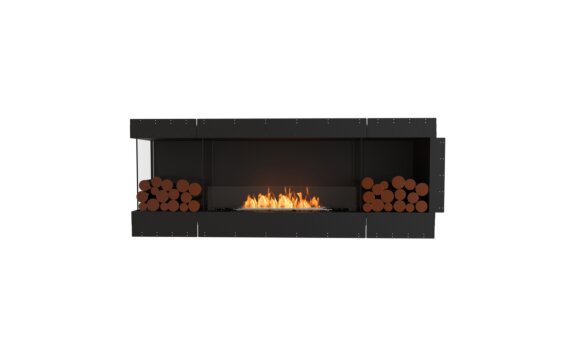 Flex 78LC.BX2 Left Corner - Ethanol / Black / Uninstalled view - Logs not included by EcoSmart Fire