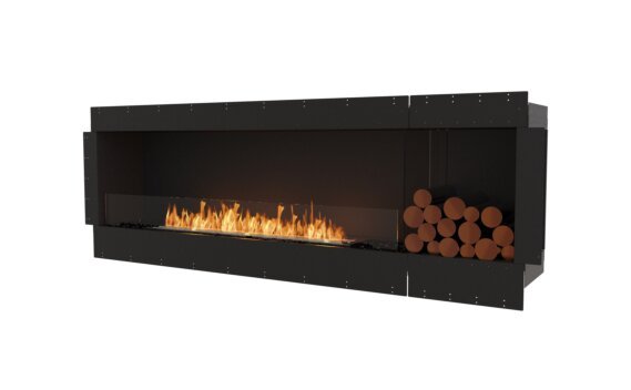 Flex 86SS.BXR Single Sided - Ethanol / Black / Uninstalled view - Logs not included by EcoSmart Fire