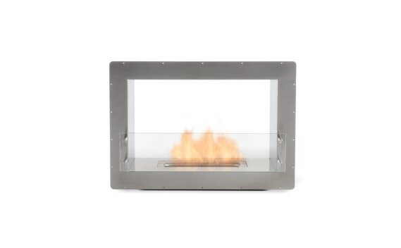 Firebox 800DB Fireplace Insert - Ethanol / Stainless Steel / Front View by EcoSmart Fire