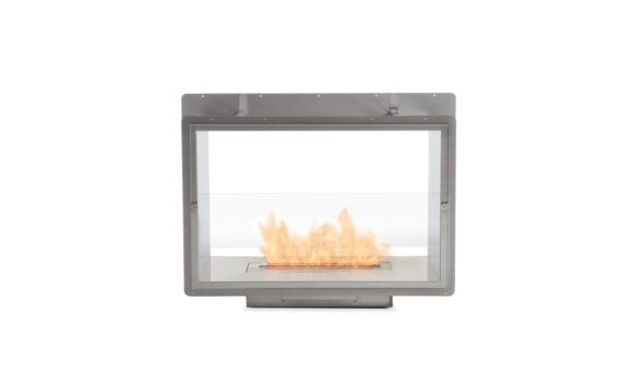 Firebox 800DB Fireplace Insert - Ethanol / Stainless Steel / Rear View by EcoSmart Fire