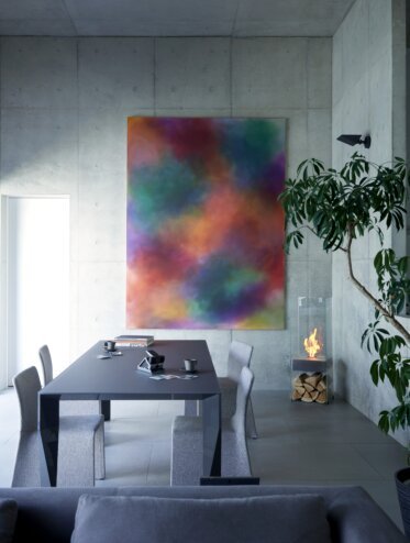 Private Residence Dining - Designer fireplaces