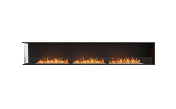 Flex 122LC Left Corner - Ethanol / Black / Installed View by EcoSmart Fire