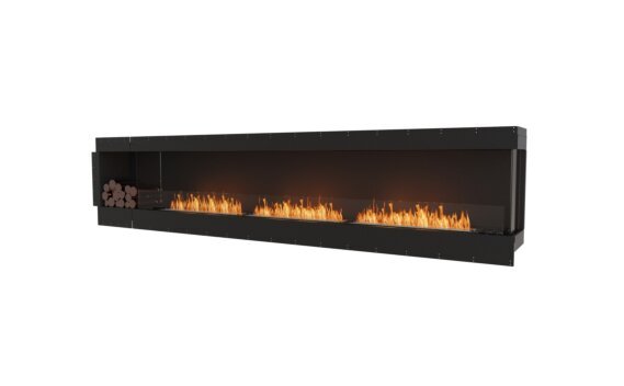 Flex 140RC.BXL Right Corner - Ethanol / Black / Uninstalled view - Logs not included by EcoSmart Fire