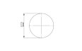 Station Stool - Technical Drawing / Top by EcoSmart Fire