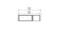 Flex 50LC.BXR Left Corner - Technical Drawing / Top by EcoSmart Fire