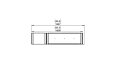 Flex 60PN.BXL Peninsula - Technical Drawing / Top by EcoSmart Fire