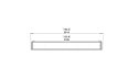 Flex 122DB Double Sided - Technical Drawing / Top by EcoSmart Fire