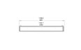Flex 122LC Left Corner - Technical Drawing / Top by EcoSmart Fire
