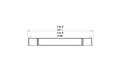 Flex 122SS.BX2 Single Sided - Technical Drawing / Top by EcoSmart Fire