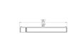 Flex 140RC.BXL Right Corner - Technical Drawing / Top by EcoSmart Fire