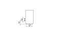 Vision Designer Fireplace - Technical Drawing / Side by EcoSmart Fire