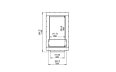 Firebox 450SS Fireplace Insert - Technical Drawing / Front by EcoSmart Fire