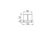 Firebox 450SS Fireplace Insert - Technical Drawing / Top by EcoSmart Fire