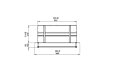 Firebox 800SS Fireplace Insert - Technical Drawing / Top by EcoSmart Fire