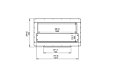 Firebox 1000SS Fireplace Insert - Technical Drawing / Front by EcoSmart Fire