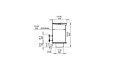 Firebox 1200SS Fireplace Insert - Technical Drawing / Side by EcoSmart Fire