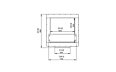 Firebox 650DB Fireplace Insert - Technical Drawing / Front by EcoSmart Fire