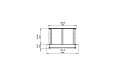 Firebox 650DB Fireplace Insert - Technical Drawing / Top by EcoSmart Fire