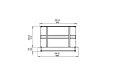 Firebox 800DB Fireplace Insert - Technical Drawing / Top by EcoSmart Fire