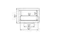 Firebox 800DB Fireplace Insert - Technical Drawing / Front by EcoSmart Fire