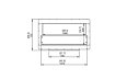 Firebox 1000DB Fireplace Insert - Technical Drawing / Front by EcoSmart Fire