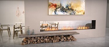 Lounge Area - Double sided fireplaces