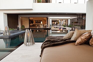 New American Home  - Fire pits