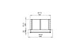 Firebox 650SS Fireplace Insert - Technical Drawing / Top by EcoSmart Fire