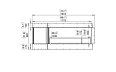 Flex 68LC.BXL Left Corner - Technical Drawing / Front by EcoSmart Fire