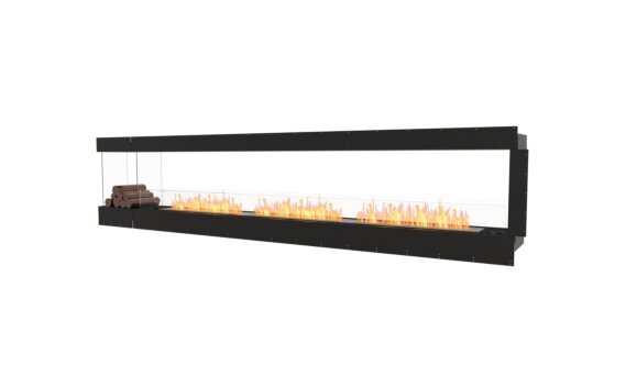 Flex 140PN.BXL Peninsula - Ethanol / Black / Uninstalled view - Logs not included by EcoSmart Fire