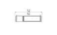 Flex 60DB.BX1 Double Sided - Technical Drawing / Top by EcoSmart Fire