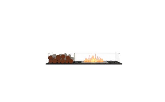 Flex 50BN.BX1 Bench - Ethanol / Black / Installed View by EcoSmart Fire