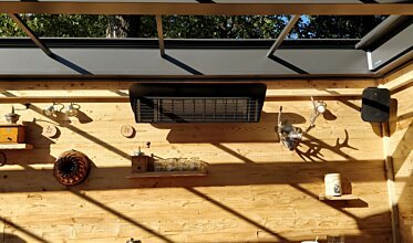 Weathershield 3 Black HEATSCOPE&reg; Accessorie - In-Situ Image by Heatscope Heaters