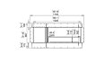 Flex 60SS.BXL Single Sided - Technical Drawing / Front by EcoSmart Fire