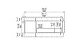 Flex 60PN.BXL Peninsula - Technical Drawing / Front by EcoSmart Fire