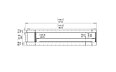 Flex 140RC.BXL Right Corner - Technical Drawing / Front by EcoSmart Fire
