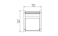 Sit A28 Furniture - Technical Drawing / Top by Blinde Design