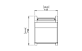 Sit D24 Furniture - Technical Drawing / Top by Blinde Design